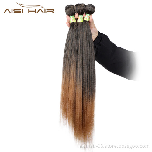Aisi Hair Wholesale Brazilian Human Hair Bundles Long Silky Straight Wave 100% Human Hair Weave Extension For Black Women